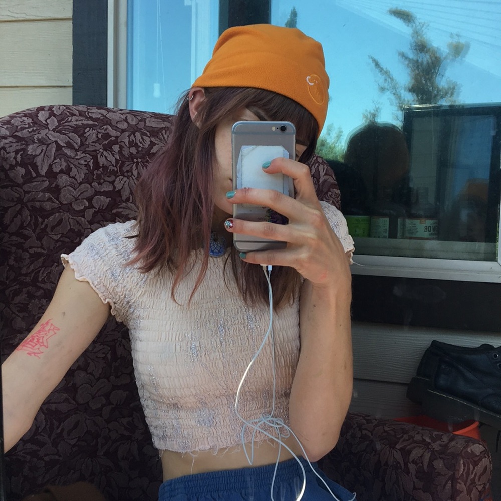 Orange Mammut Beanie